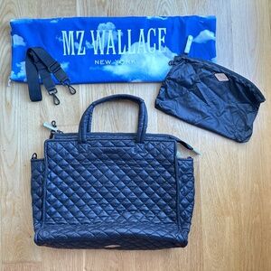 MZ Wallace Black Large Structured Box Tote